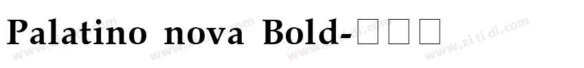 Palatino nova Bold字体转换 Palatino nova Bold字体转换